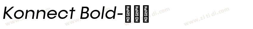 Konnect Bold字体转换
